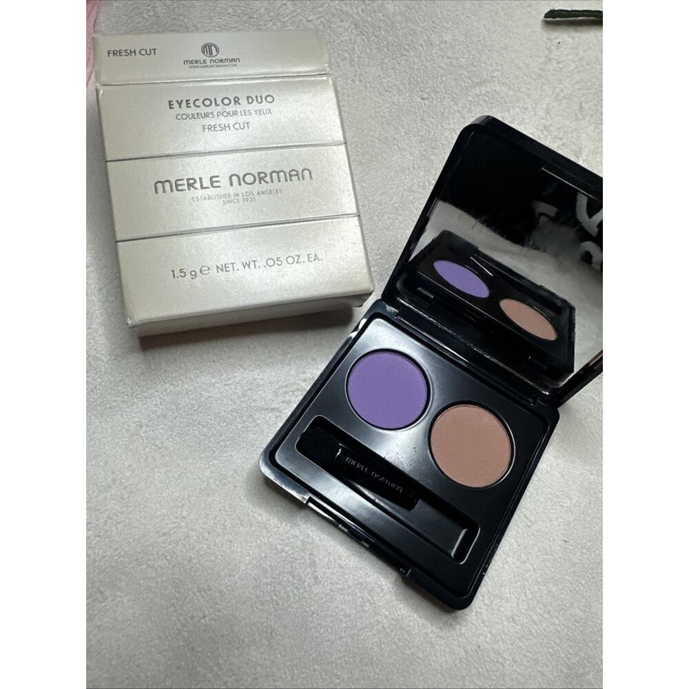 Merle Norman Eyecolor Eyeshadow Duo Matte Fresh Cut Pretty Lily Afternoon Tint